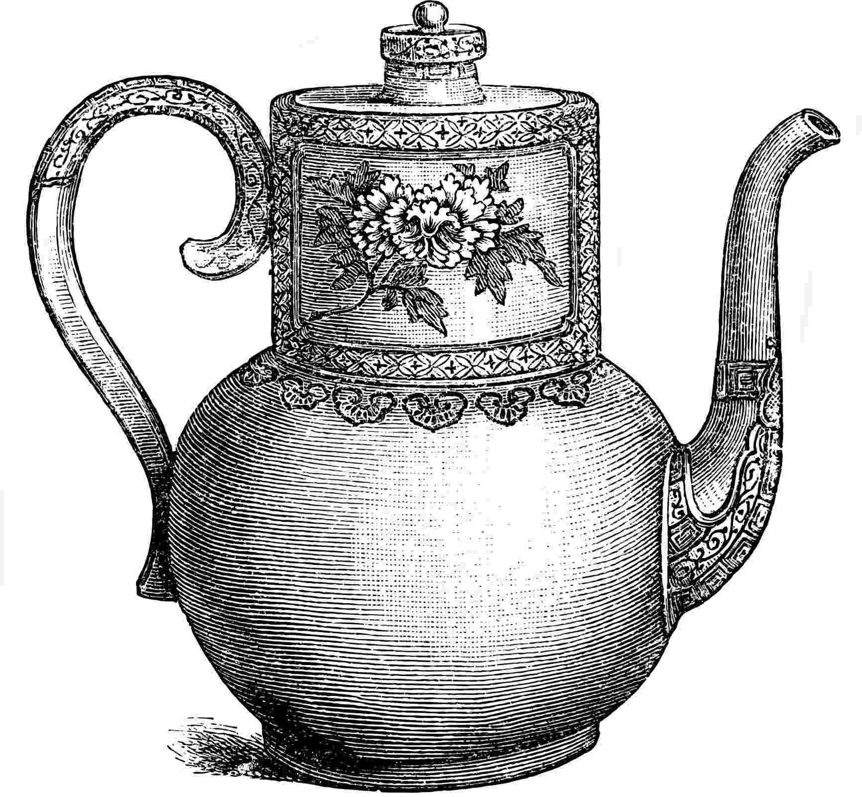 Antique illustration of a Containers, earthenware Satsuma