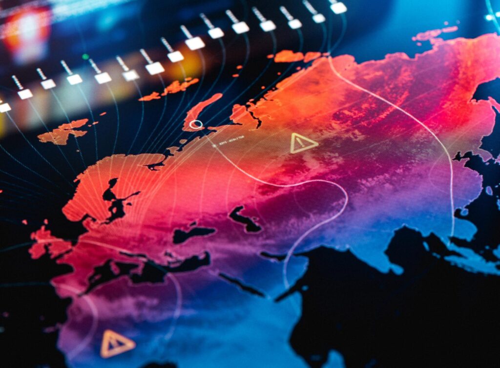 Global Warming Map Infographics